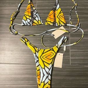 Lahana Butterfly Print Bikini Set S/M